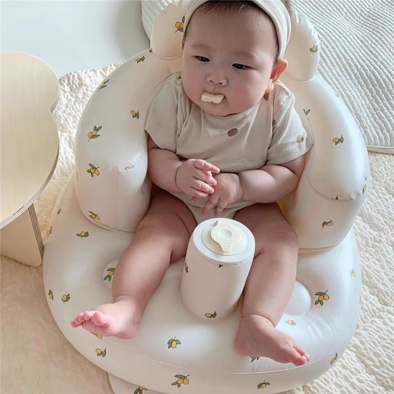 Hình ảnh Ghế hơi tập ngồi cho bé cao cấp phong cách Hàn Quốc phù hợp cho bé từ 4 tháng tuổi trở lên