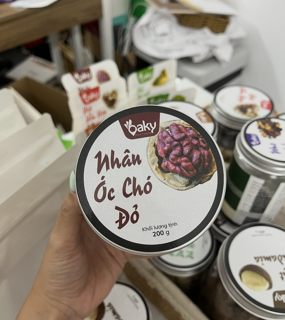 Nhân Óc Chó Đỏ Oaky 200gram (Size Nhỏ) - Nhập Khẩu Mỹ, Ăn Kiêng Healthy, Giàu Omega 3-6-9