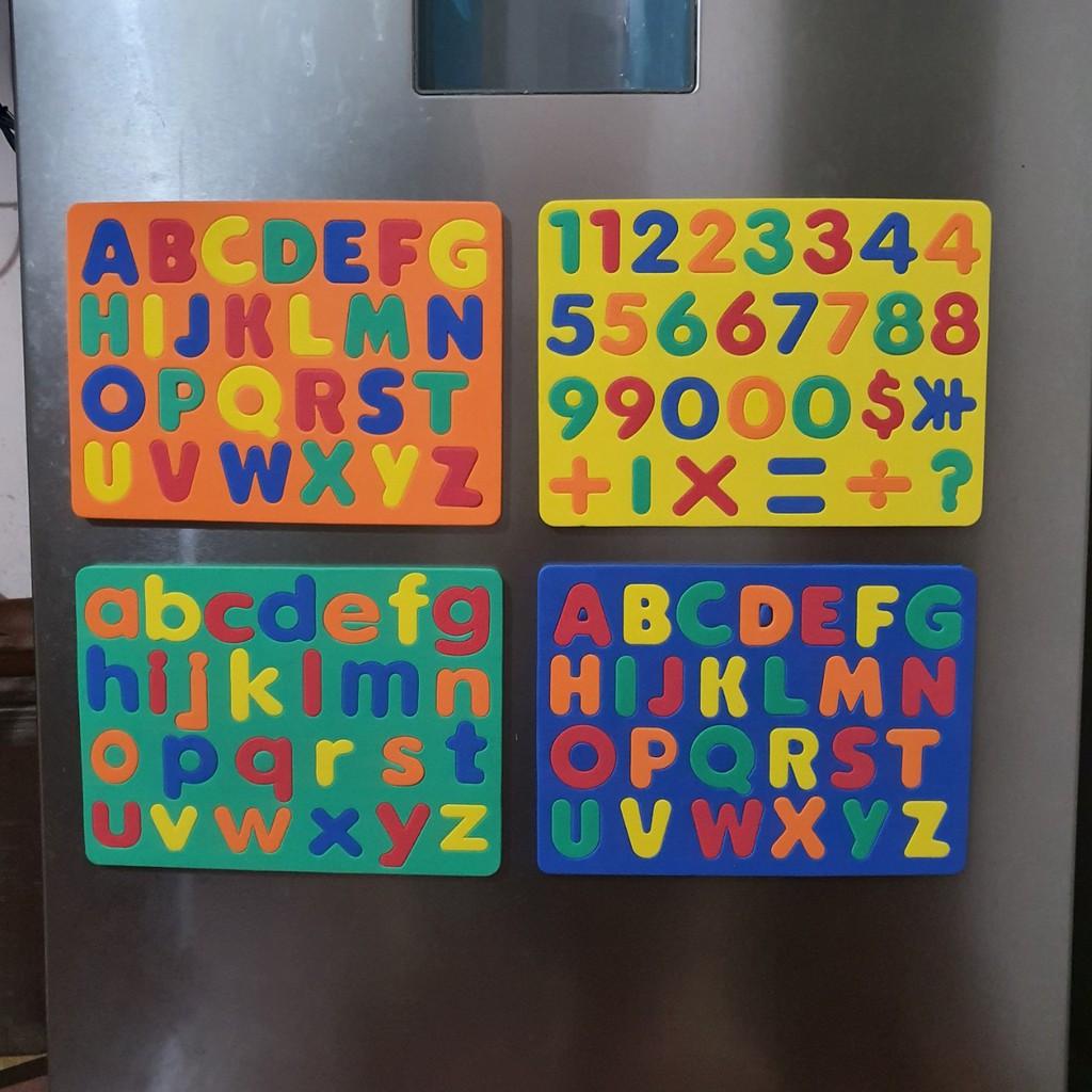 Bảng Chữ Cái Và Số Hút Nam Châm Giúp Bé Vừa Học Vừa Chơi