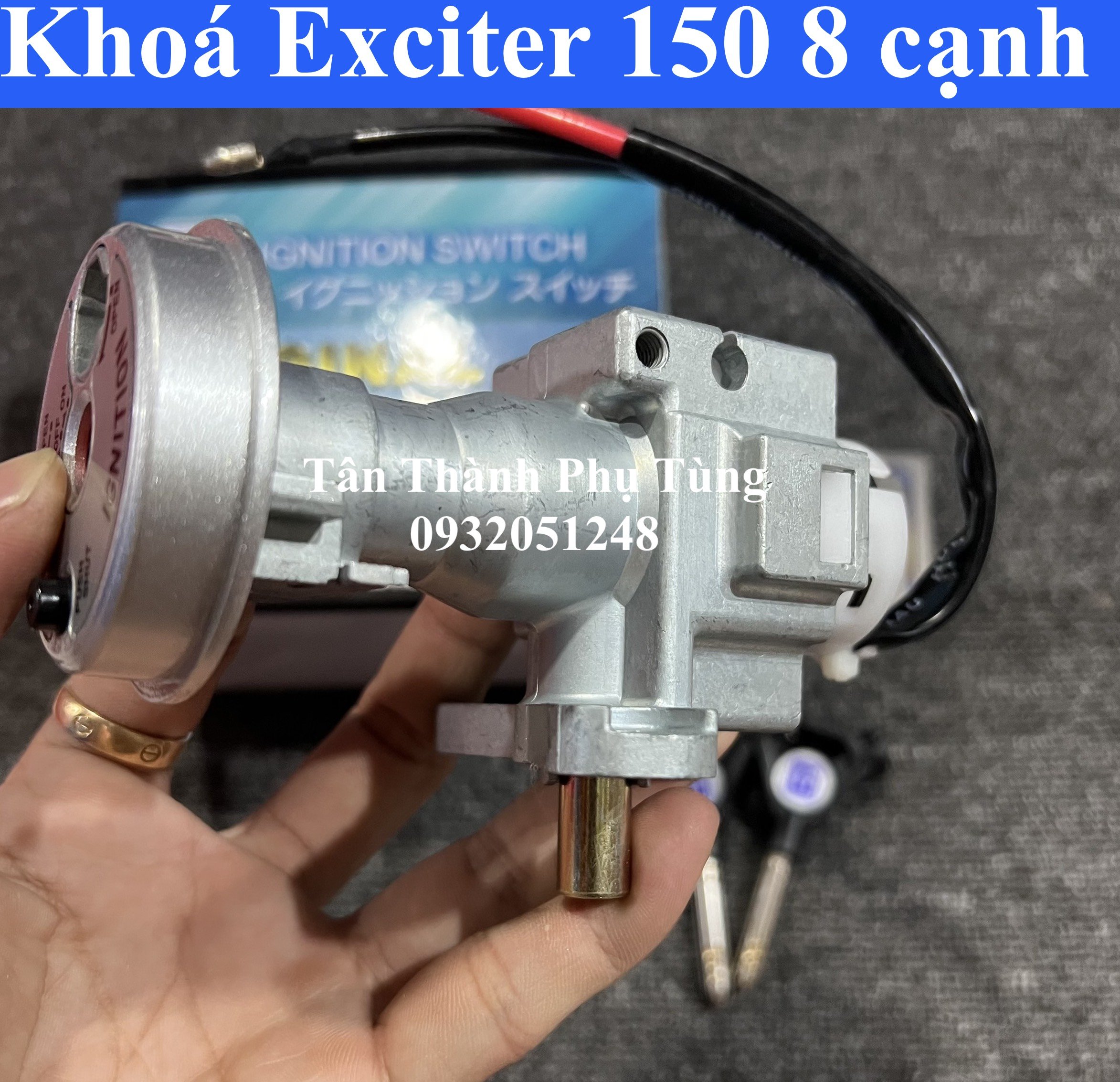 Bộ khoá dành cho Exciter 150 - 8 cạnh