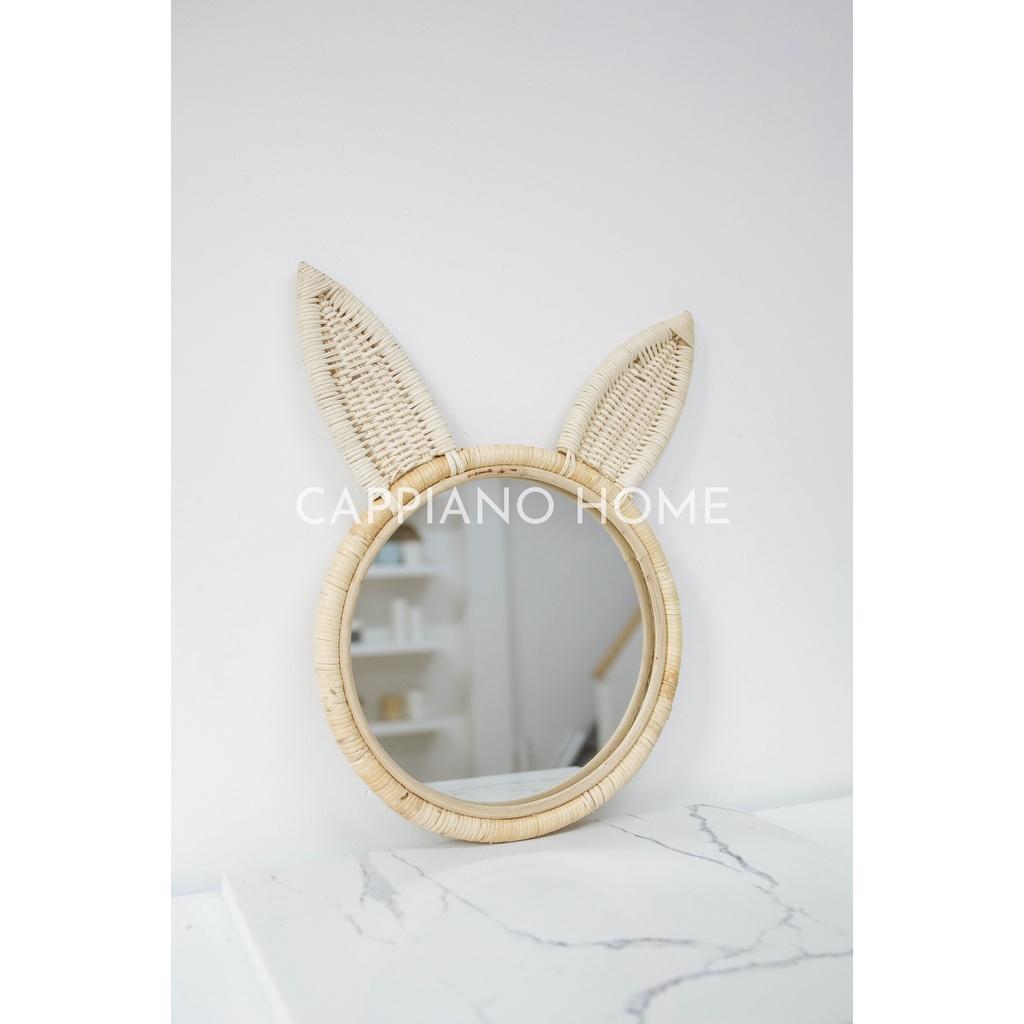 Gương Mây Thỏ Trắng xinh xắn - gương treo decor phòng trang trí nhà cửa, gương treo nhà tắm tiện ích | Cappiano Hom De