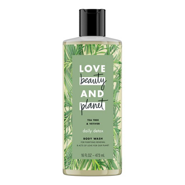 Combo Gội Xả + Sữa Tắm Love Beauty And Planet Detox Tóc Sạch Sâu &amp; Thanh Lọc Da (400ml/Chai)