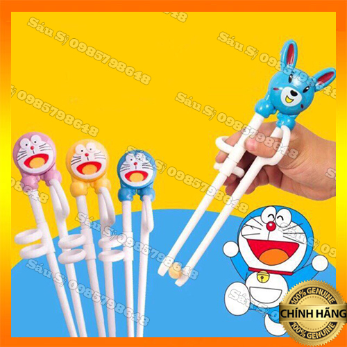 Đũa tập ăn dặm xỏ ngón hình thú cho bé nhanh biết cầm đũa