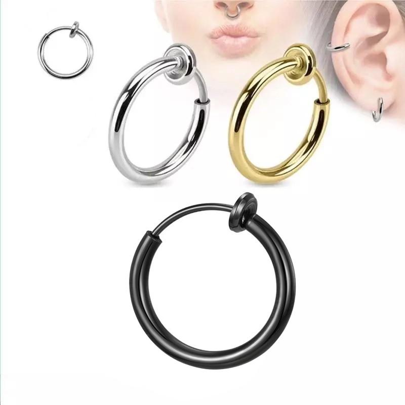 Khuyên tròn kẹp tai, mũi, môi không cần bấm lỗ cho nam & nữ