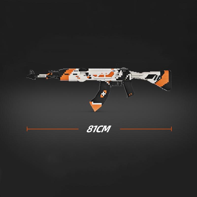 Đồ Chơi Lắp Ráp Kiểu LEGO CSGO Mô Hình AK-47 Asiimov Bắn Thun Với 1200+ Mảnh Ghép - Bản Thiết Kế Tiêu Chuẩn Của Kevin183