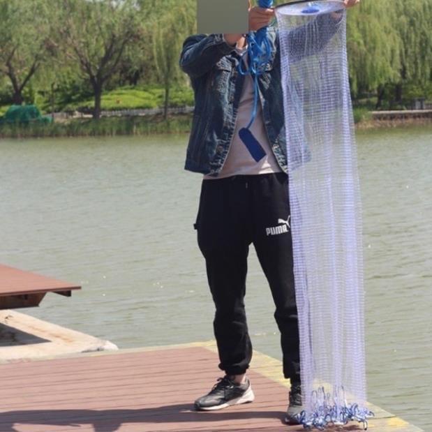 Siêu rẻ siêu rẻ Chài cước rút dài 4m8 , chài rút tàng hình bắt cá hàng Thái Lan cao cấp y hình