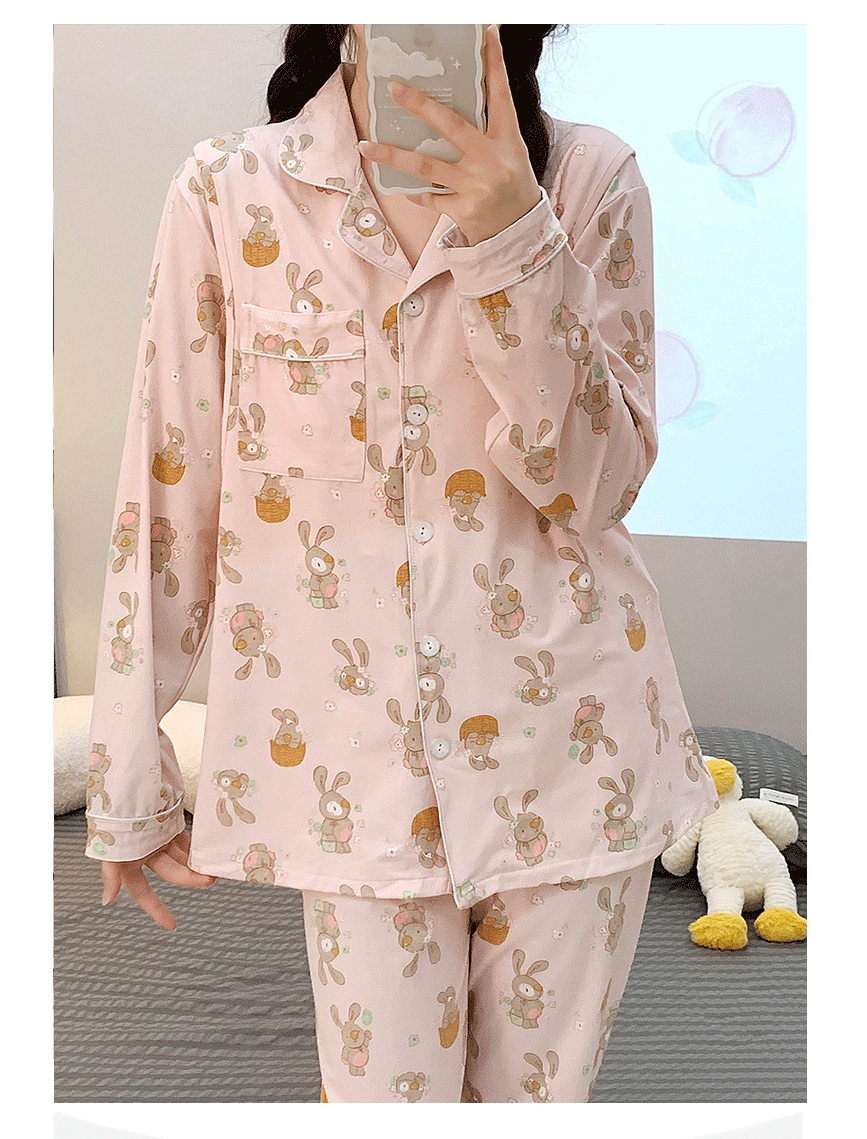 Bộ Đồ Bầu Và Sau Sinh Dài Tay Có Khe Mở Cho con bú AZ28