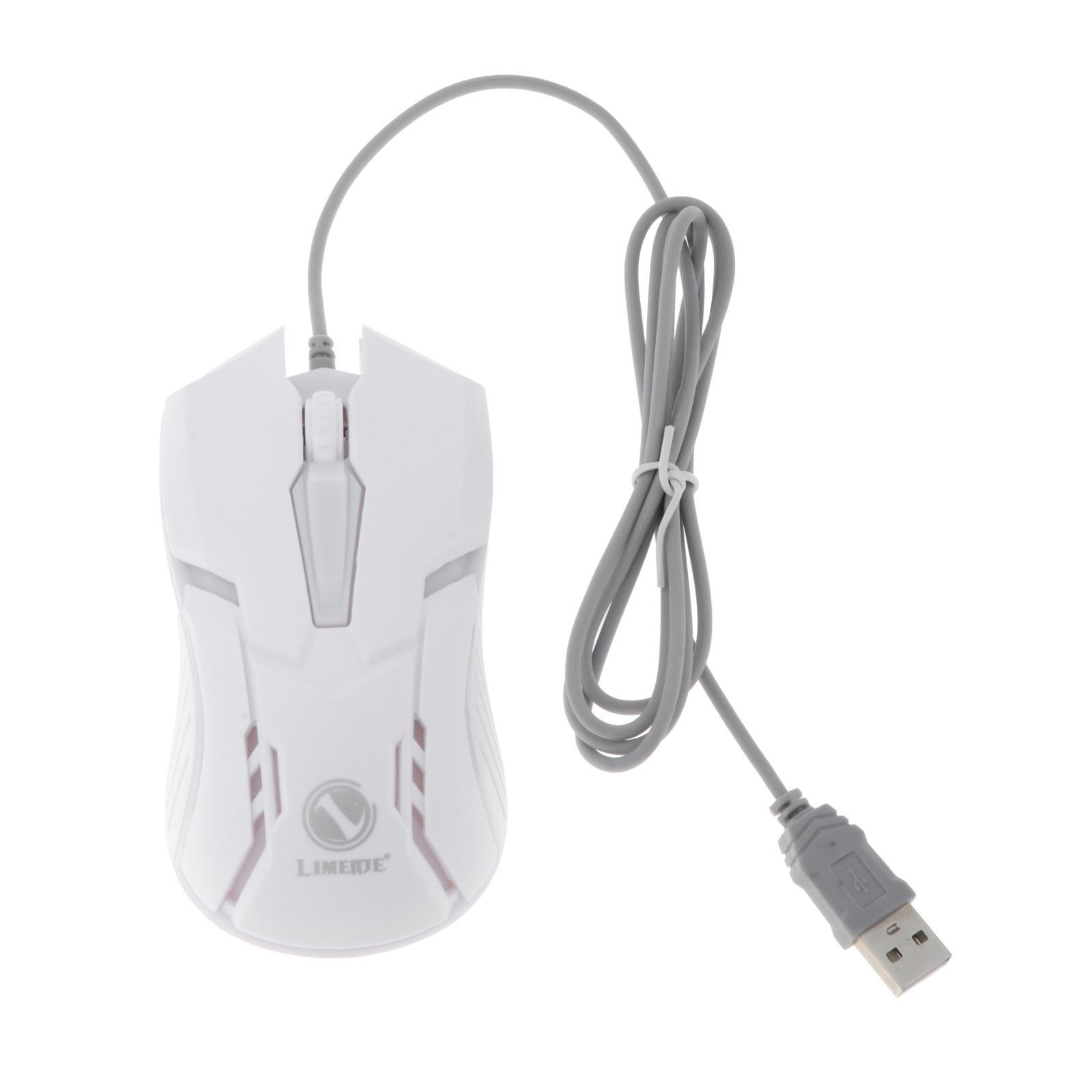 Wired Gaming Keyboard RGB Backlit Multimedia Keys white