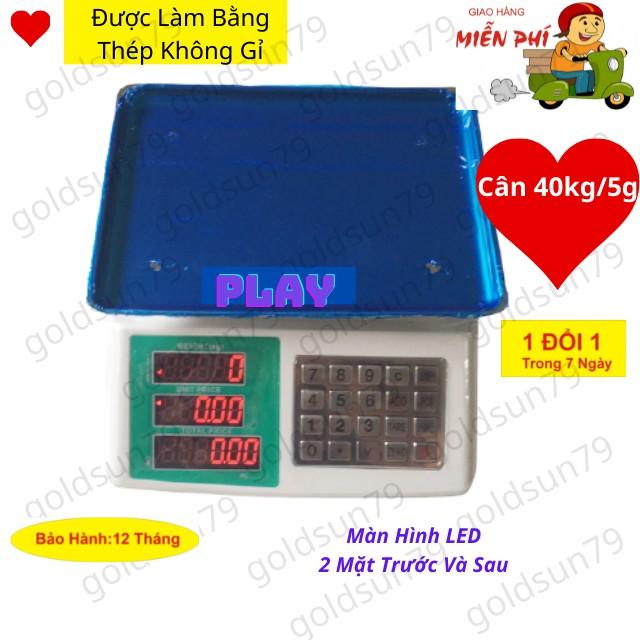 Cân điện tử tính tiền bán hàng tạp hóa,siêu thị hoa qủa 30kg/5g được làm bằng thép không gỉ