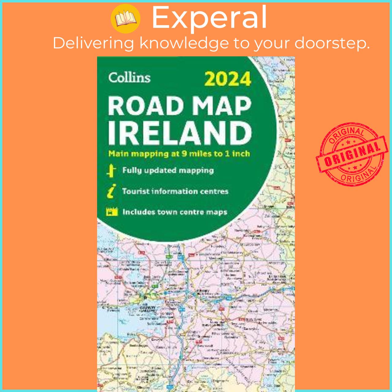 Sách - 2024 Collins Road Map of Ireland : Folded Road Map by Collins Maps