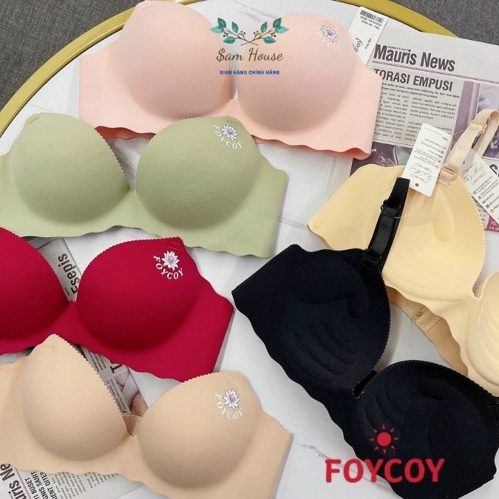 Áo Lót Su Kẻ Đệm Dày Không Gọng Nâng Ngực