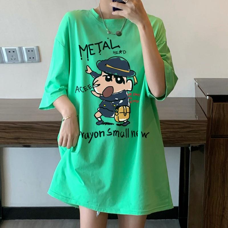 Áo phông nam nữ unisex basic tee form rộng thun cổ tròn cotton oversize trắng đen ulzzang giá rẻ in cool ngầu SHIN CẬU BÉ BÚT CHÌ