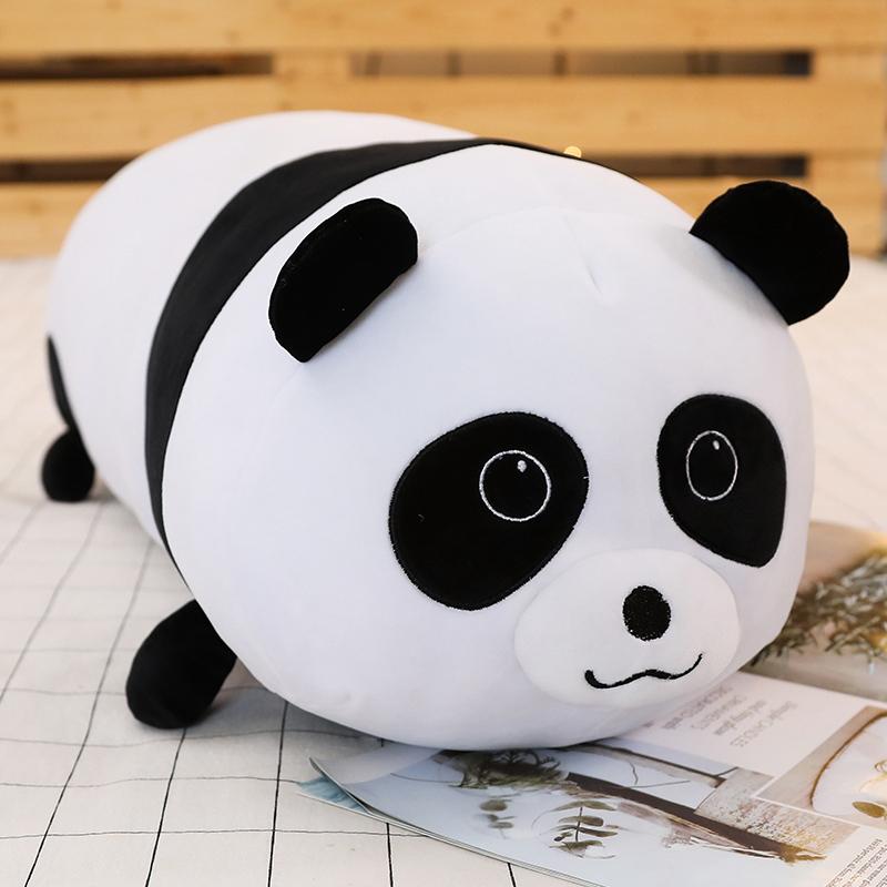 50/60/80Cm Ong Gấu Trúc Ếch Con Heo Vịt Gấu Trúc Nâu Gối Tựa Sang Trọng Đồ Chơi Đệm kawaii Quà Tặng Xinh Xắn Cho Bé Gái