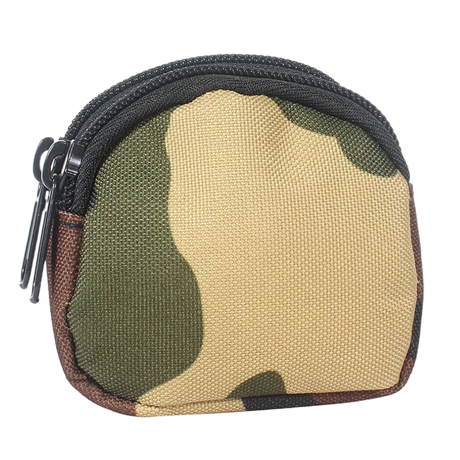 Coin Pouch Change Holder, Outdoor Wallet Nylon Waist Bag for Men, Multifunctional Coin Purse Cash Holder Money Pouch, Small Change Bag