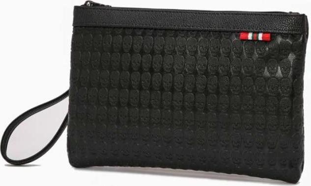 Men's Personality Pu Leather Clutch bag - Black