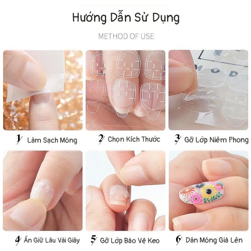 Keo Dán Móng Giả gồm 24 miếng