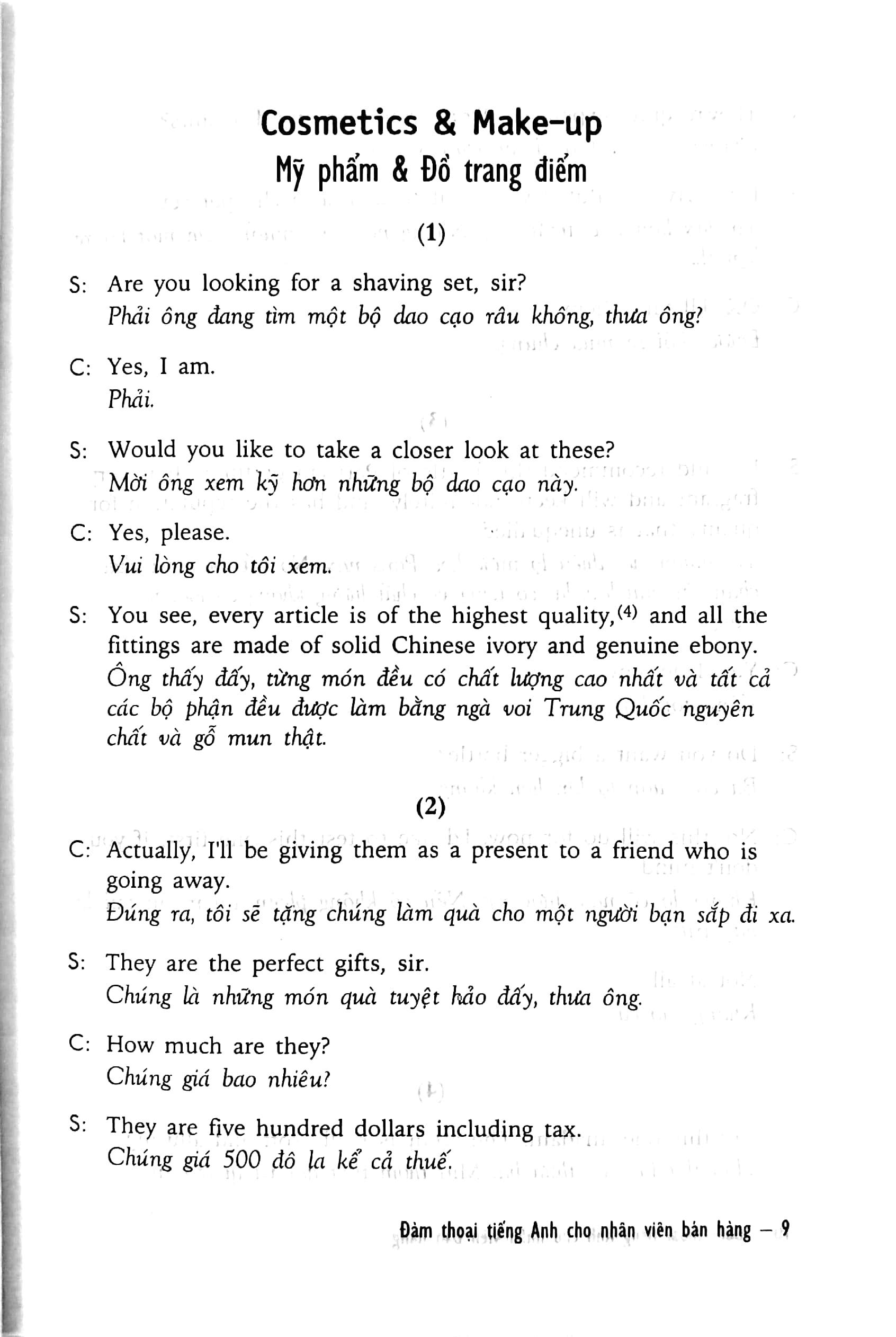Sách Đàm Thoại Tiếng Anh Cho Nhân Viên Bán Hàng - Kèm CD