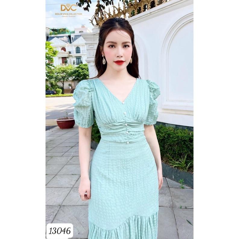 Đầm xốp nhún sang trọng nổi bật hàng chuẩn shop siêu xinh - tiểu thư sang trọng cho các nàng