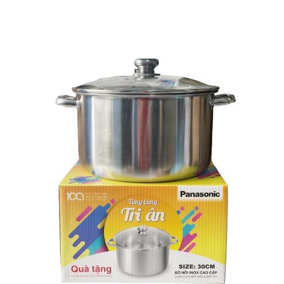 NỒI LUỘC GÀ INOX SIZE 30CM SIỂU TO - QUÀ TẶNG TỪ PANASONIC