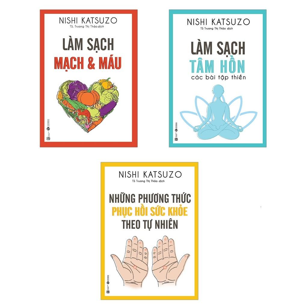 Sách - Combo Làm Sạch Mạch Và Máu + Làm Sạch Tâm Hồn + Những Phương Thức Phục Hồi Sức Khỏe Theo Tự Nhiên