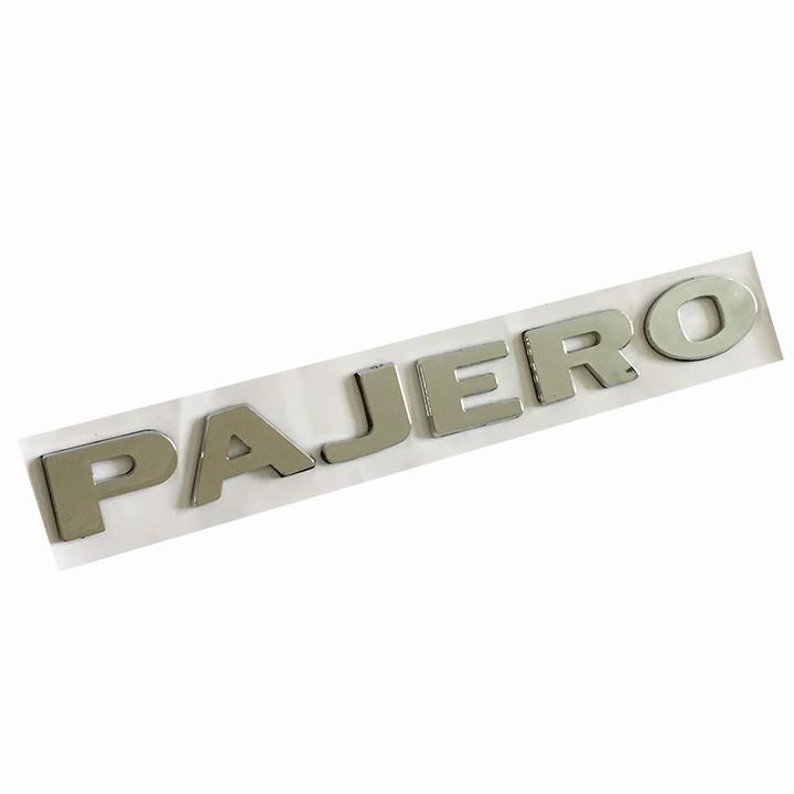 Tem Logo Chữ Nổi PAJERO Dán Đuôi Xe P2 - Đẹp