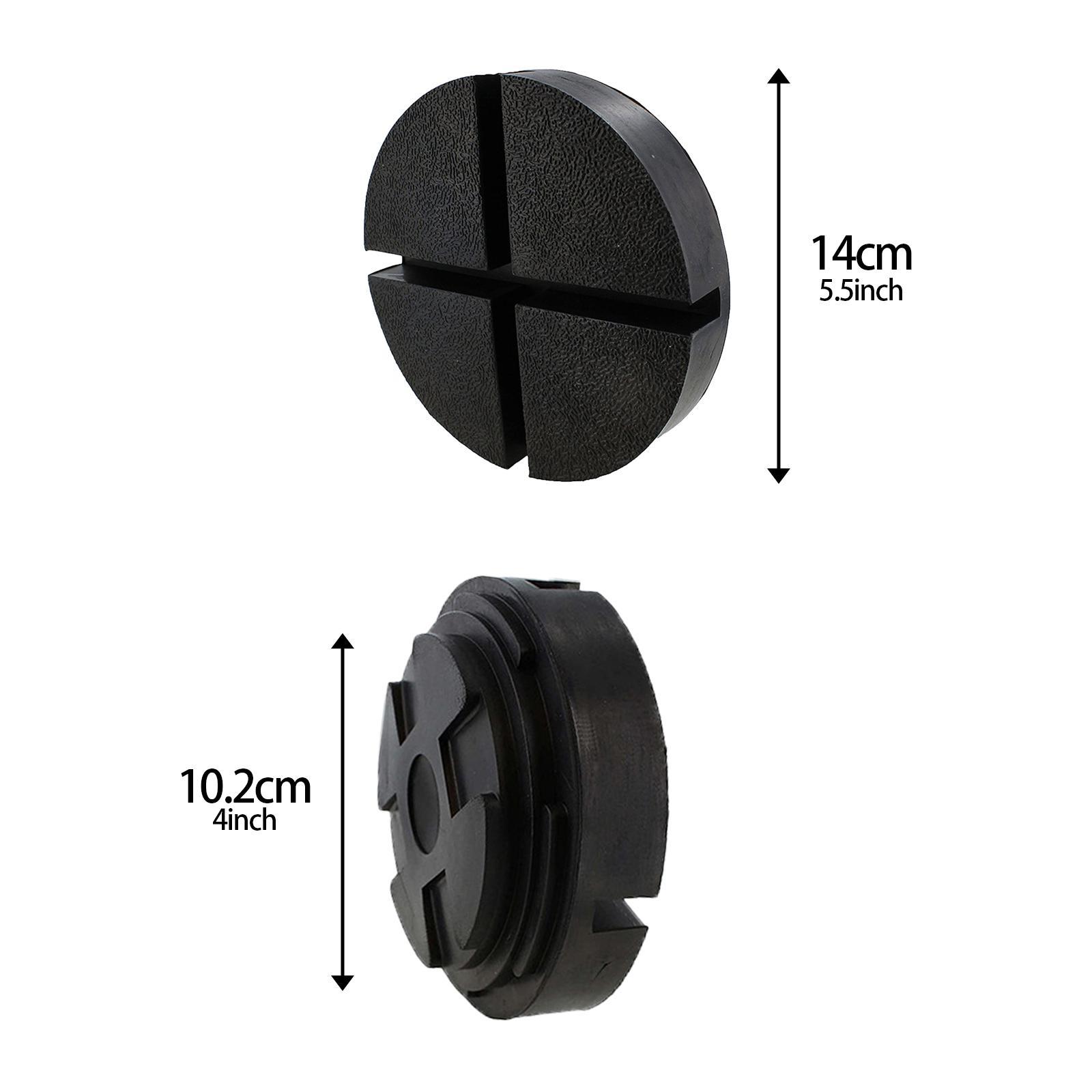 Jack Rubber Pad Jack Stand Pad Floor Jack Adapter Support Block Universal Frame Rail Protector Round Slotted Anti Slip Jacking Pad