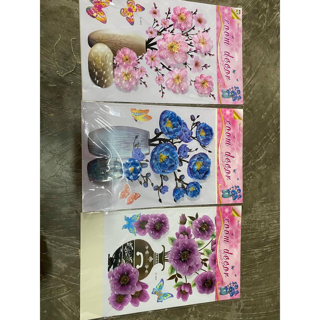 TRANH HOA NỔI 3D DÁN TƯỜNG, DÁN TỦ LẠNH SINH ĐỘNG