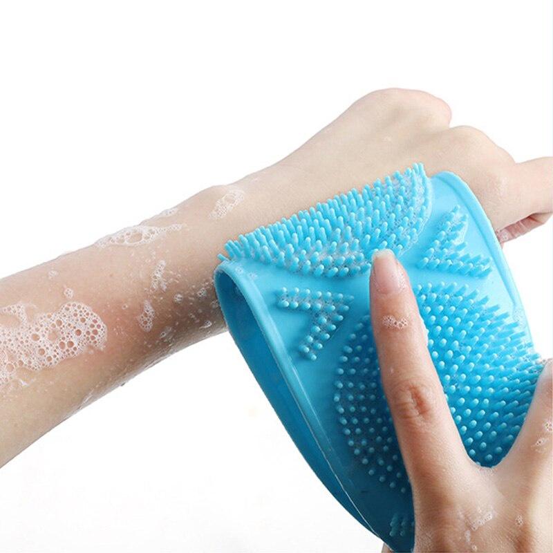 Silicone Bath Towels Bathroom For Men Women Bath Towel Massage Brush Body Massage Tool