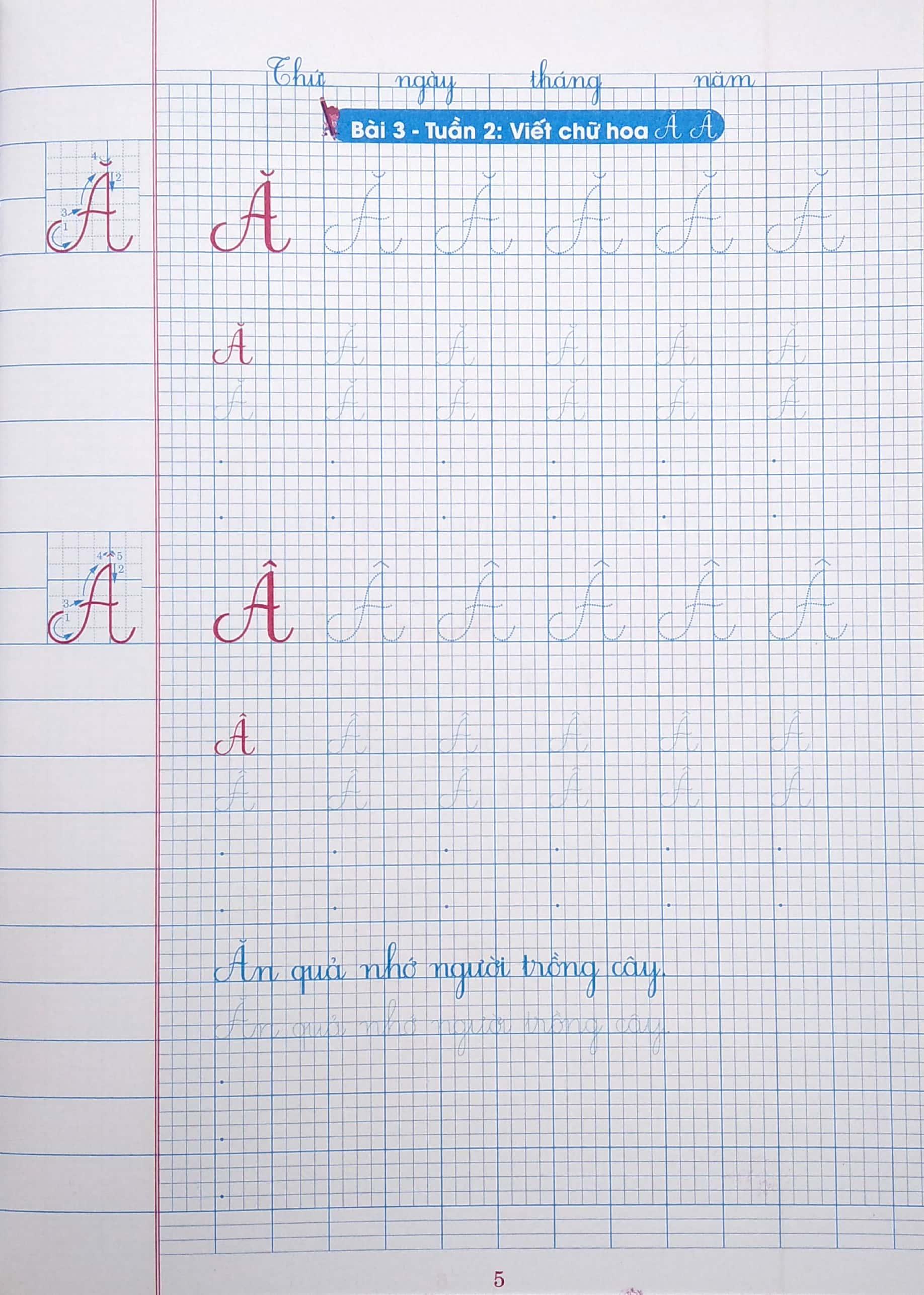 Vở Ô Li Có Chữ Viết Mẫu 2 - Quyển 1 (Theo Kết Nối Tri Thức Với Cuộc Sống)