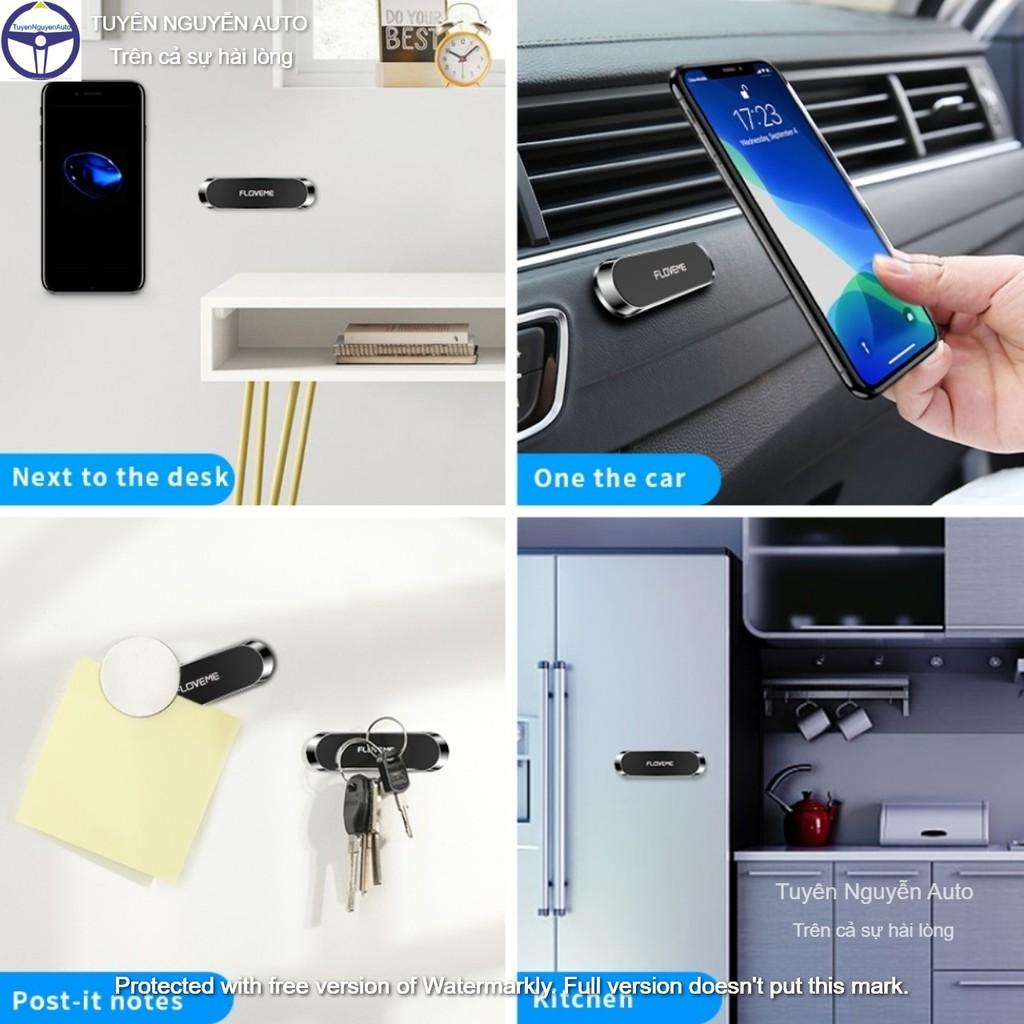 Miếng dán kim loại mặt lưng điện thoại dùng cho đế hít giá đỡ nam châm từ tính trên ô tô xe hơi size 35mm hiệu Floveme