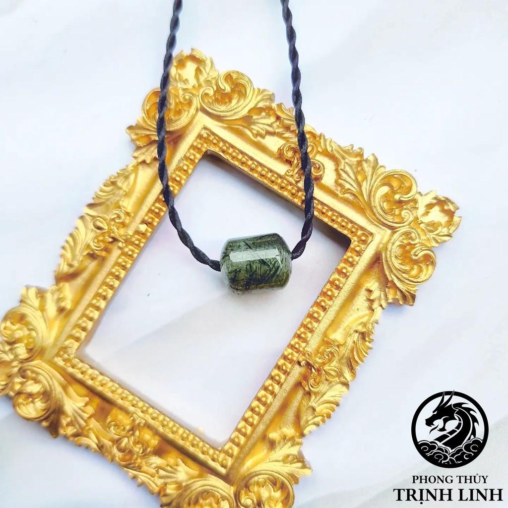 VÒNG TAY LU THỐNG VUÔNG TA TÓC XANH LÁ ĐẬM