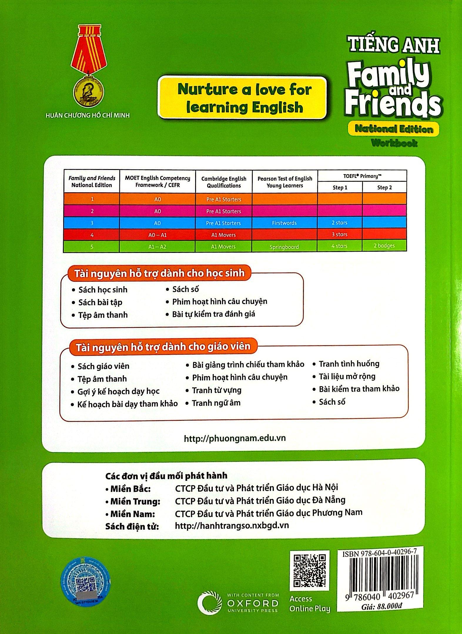Tiếng Anh 5 Family And Friends - National Edition - Workbook (2024)