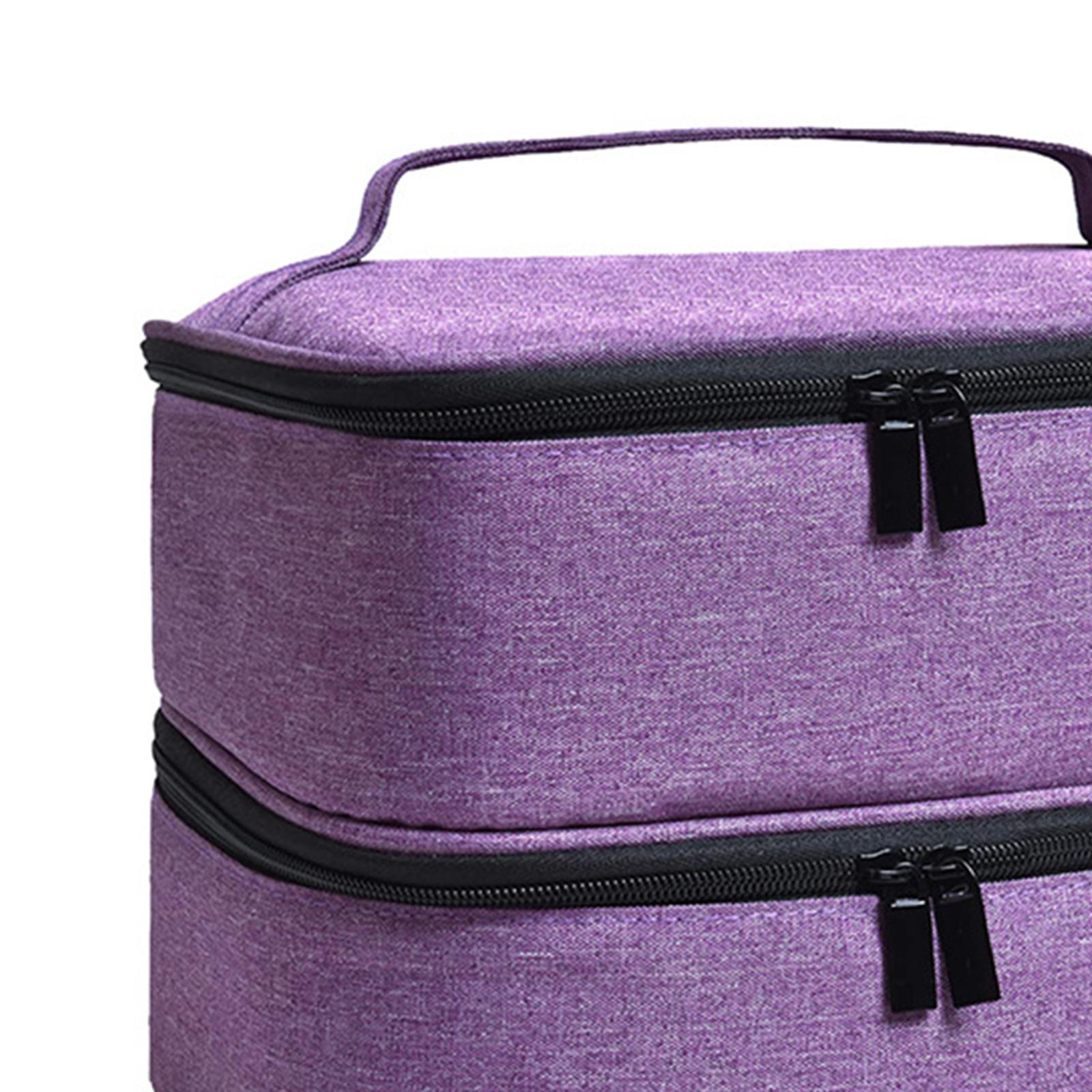 Double Layer Nail Storage Bag Organizer Portable Makeup Bag