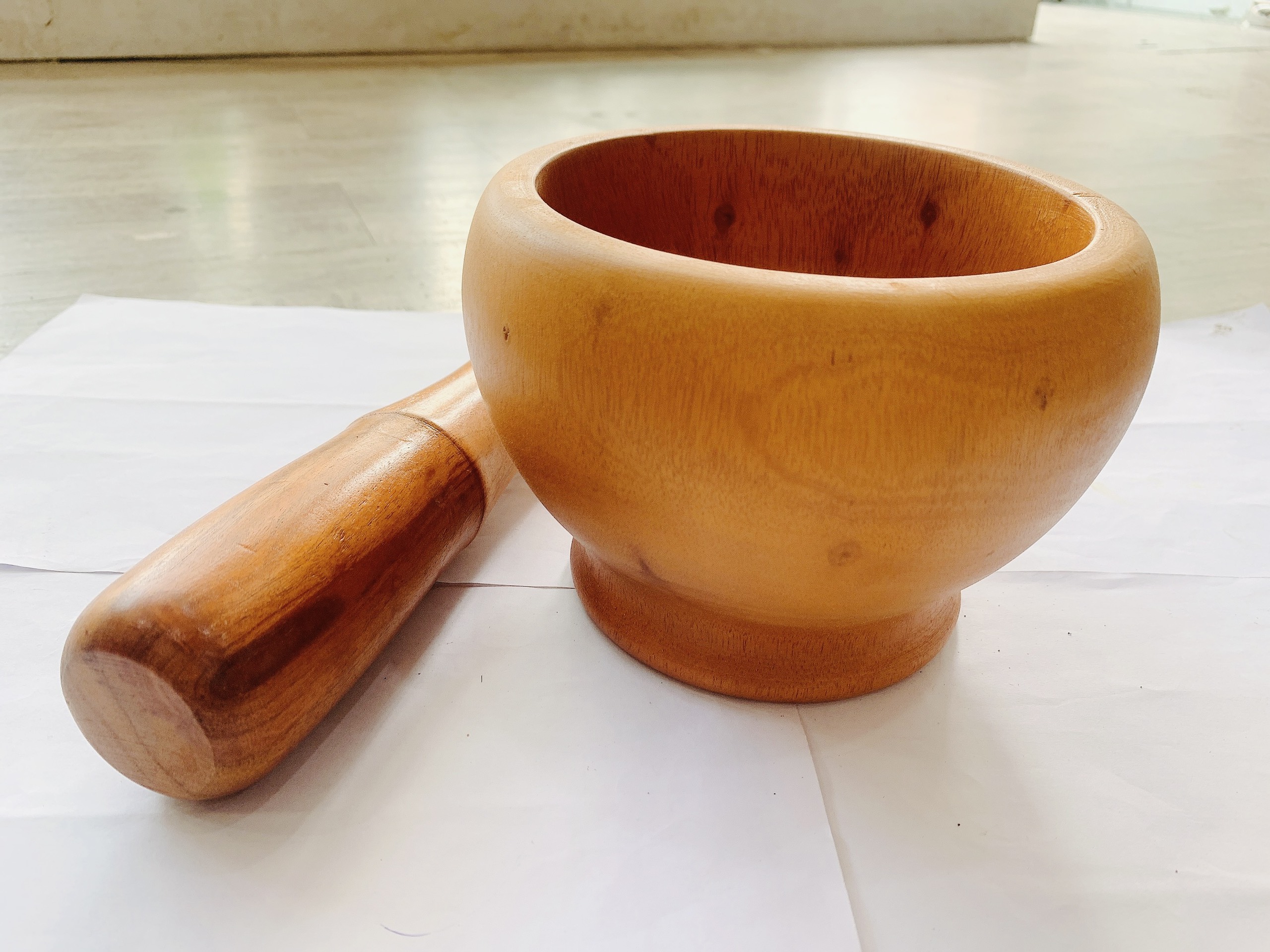 BỘ CỐI CHÀY BẦU GỖ XÀ CỪ 17CM