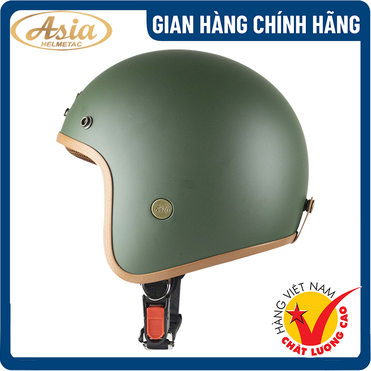 Mũ Bảo Hiểm 3/4 - Asia MT124C - Hàng Chính Hãng, Bảo Hành 1 năm