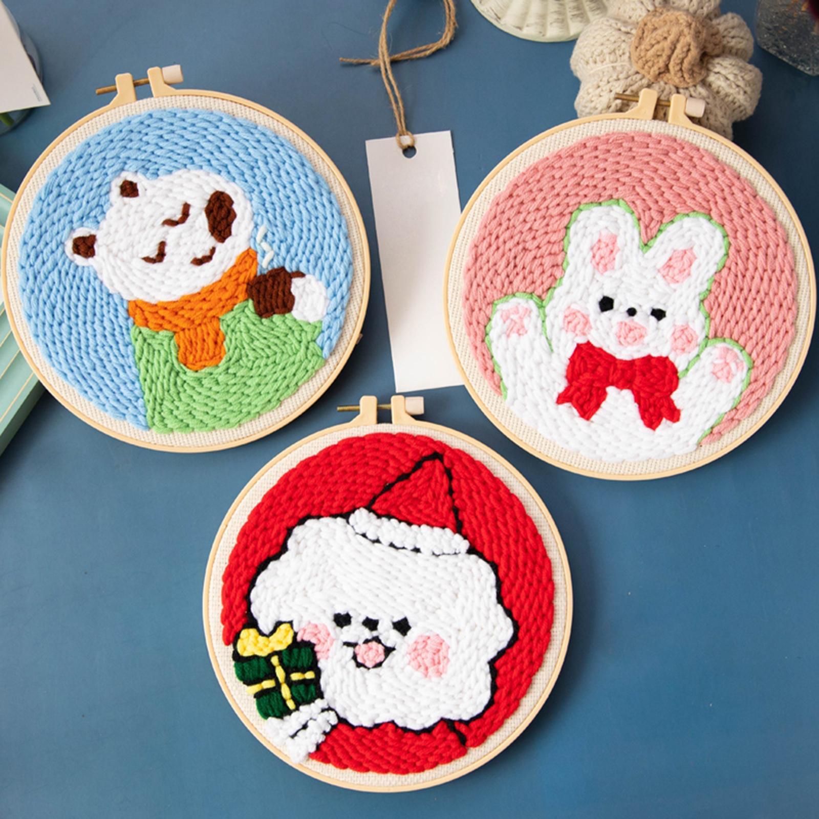 2 Set Embroidery Needle Kit Set Craft Tool Thread Punch Knitting Tools