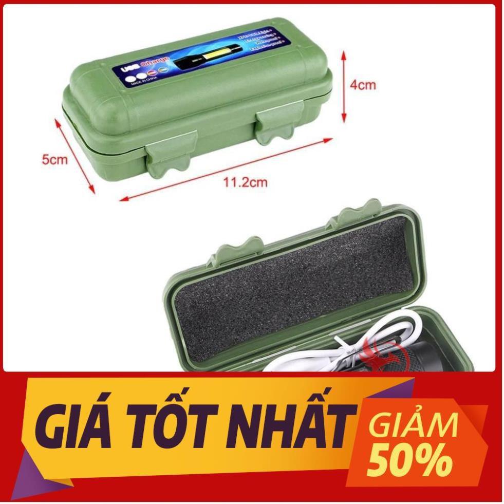 Đèn pin siêu sáng mini bin sạc điện usb bóng led xpe cob có zoom chống nước cầm tay chuyên dụng