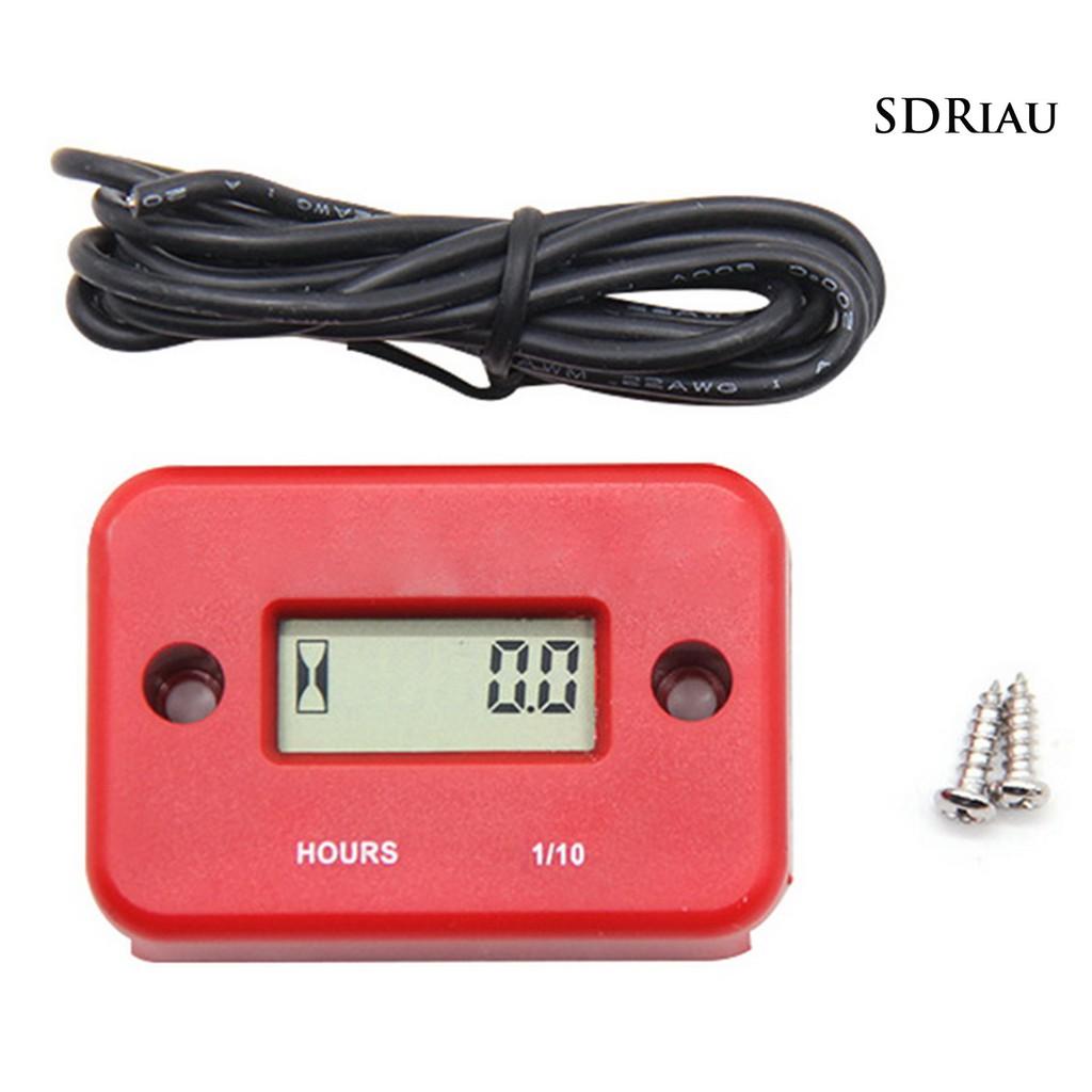 Đồng Hồ Hẹn Giờ Chống Thấm Nước Màn Hình Lcd Cho Xe Mô Tô