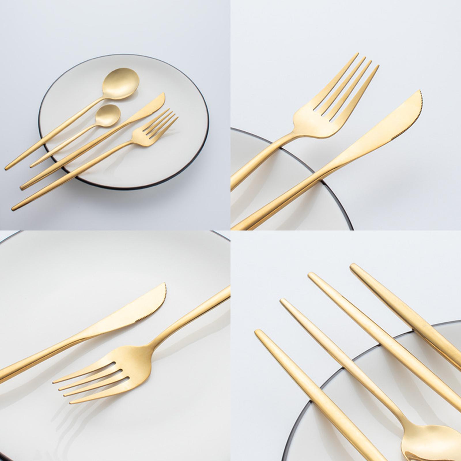 Bộ 24 Dụng Cụ Ăn Uống Bằng Thép Không Gỉ