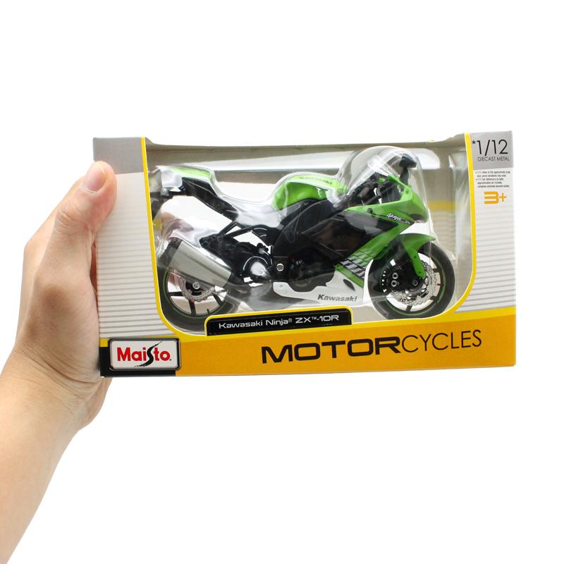 Đồ Chơi Mô Hình Xe Mô Tô Kawasaki Ninja ZX-10R 1:12 - Maisto 10011/MT31101