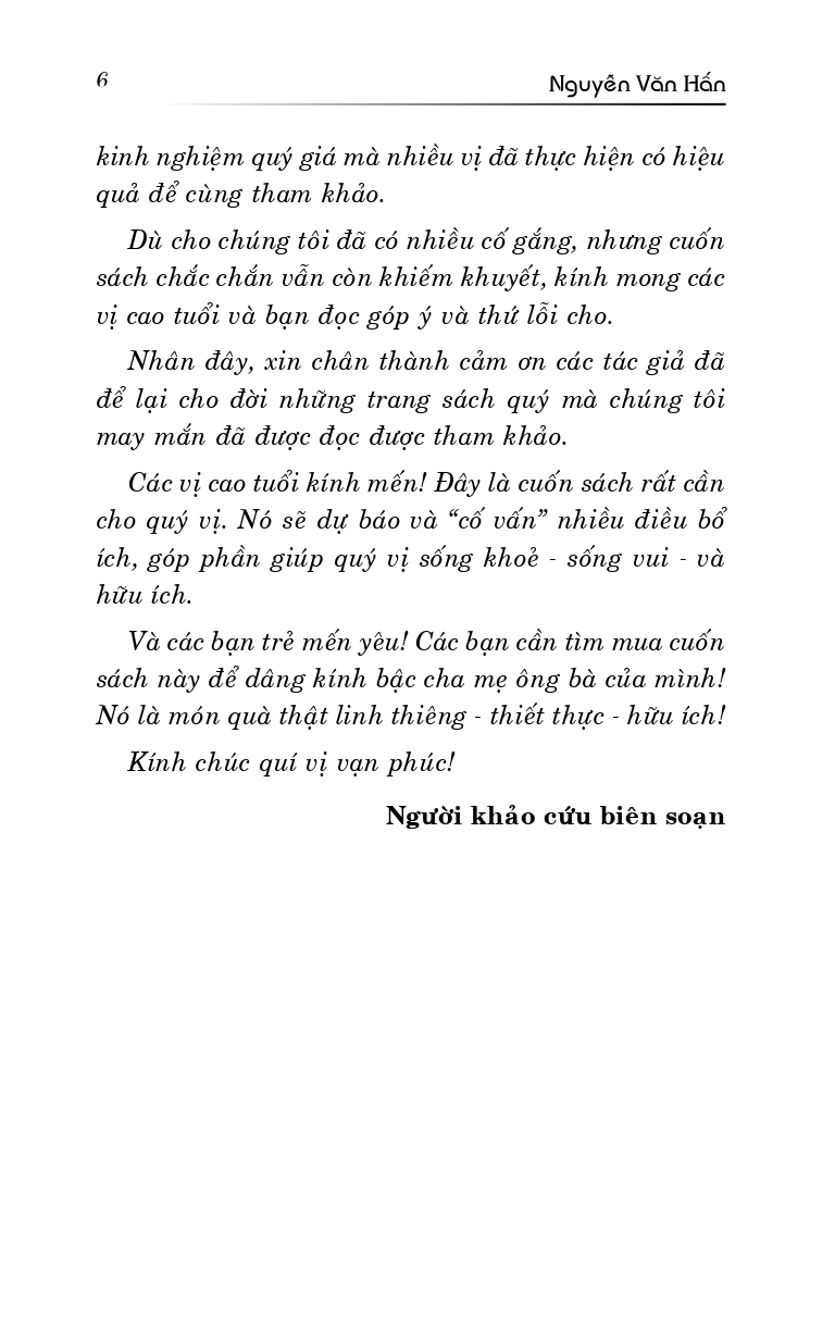 Sức Khỏe, Tâm Tính Người Cao Tuổi