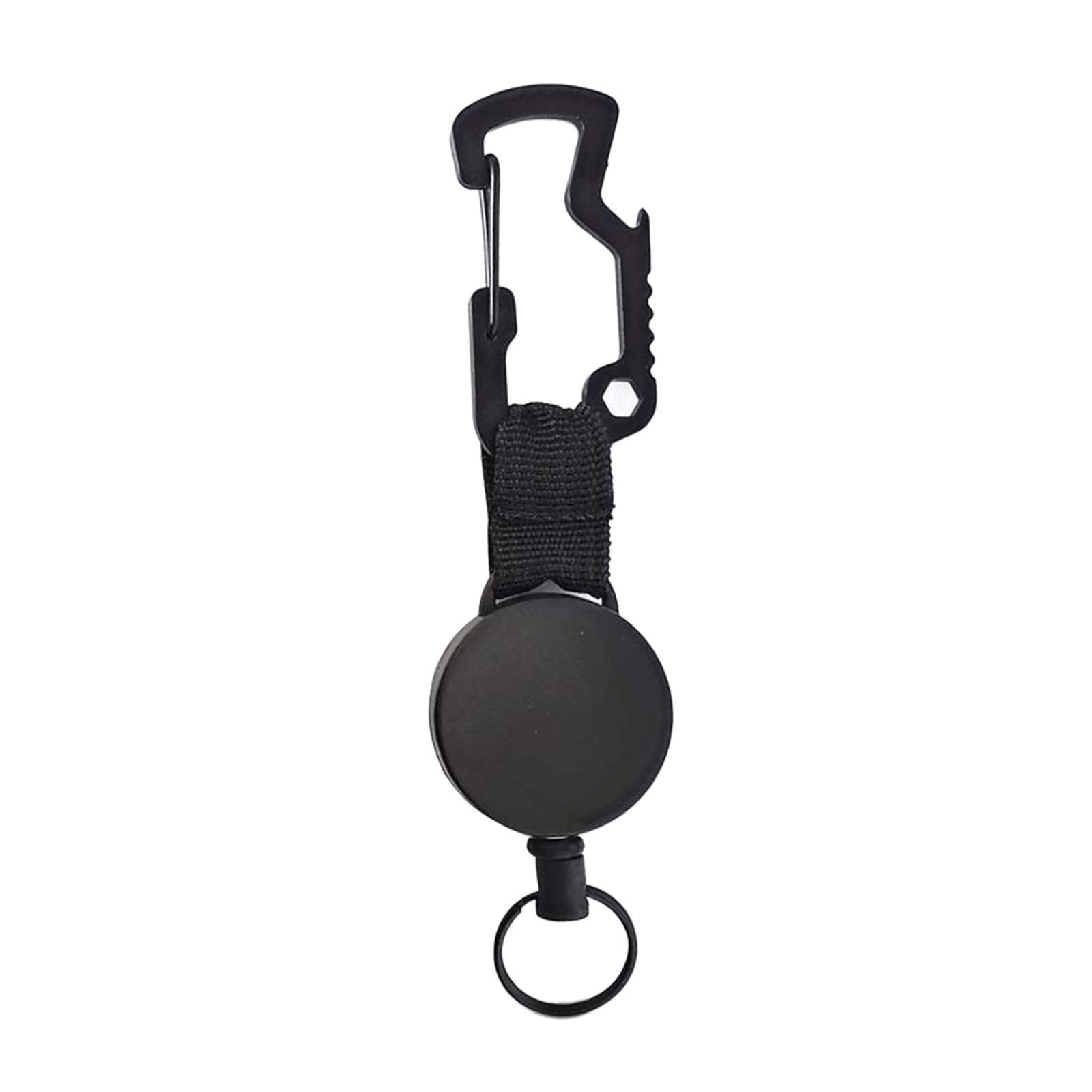 Carabiner Clip Multifunction Heavy Duty Hook Outdoor Keyring Stainless Steel