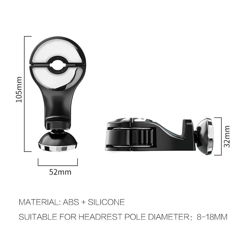Móc Treo Đồ Gắn Ghế Xe Ô Tô Xoay 360 Độ Tiện Dụng