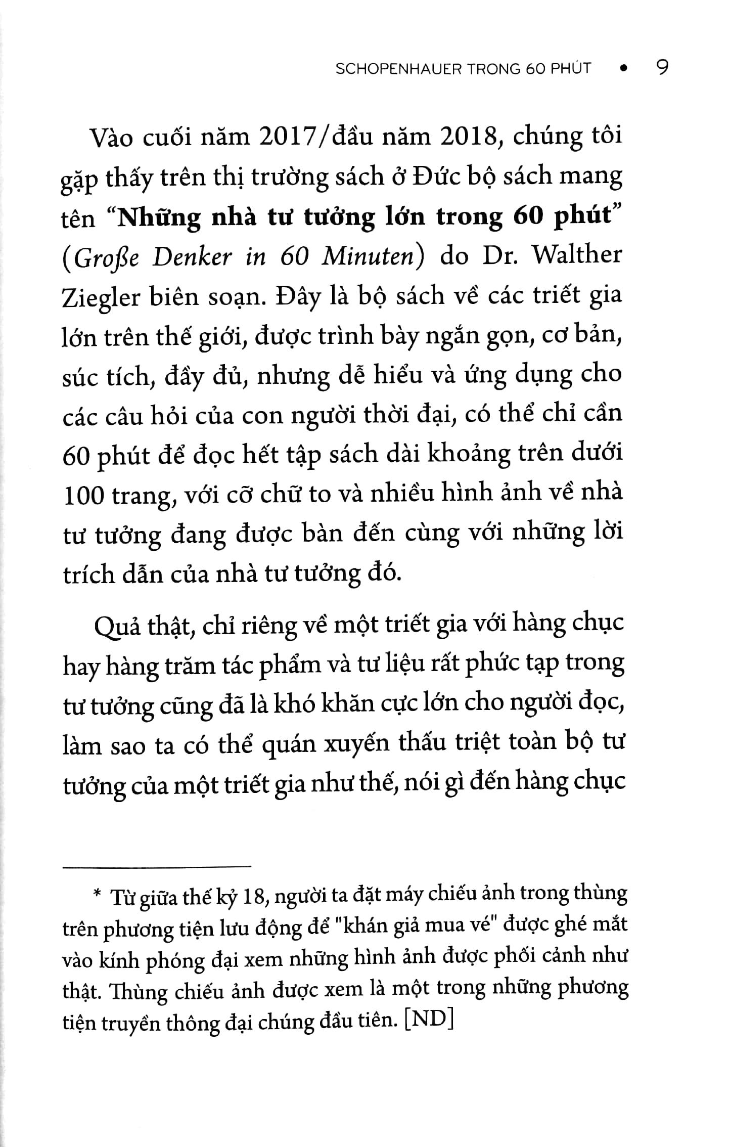 Những Nhà Tư Tưởng Lớn - Schopenhauer In 60 Minuten - Schopenhauer Trong 60 Phút