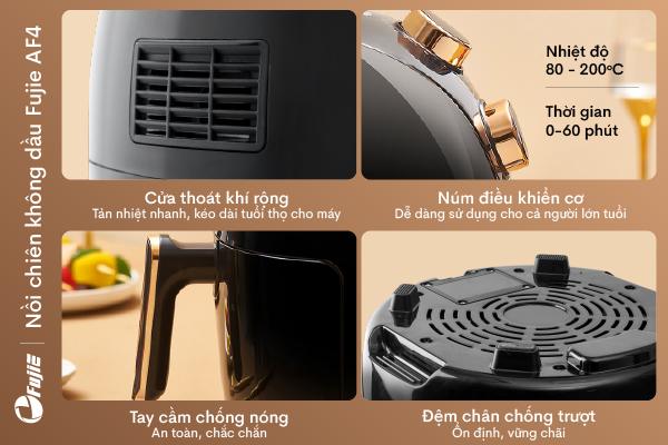 Nồi chiên không dầu FujiE AF4