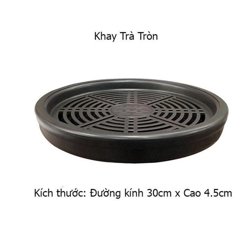 Khay trà giả gỗ kiểu cổ truyền loại đẹp