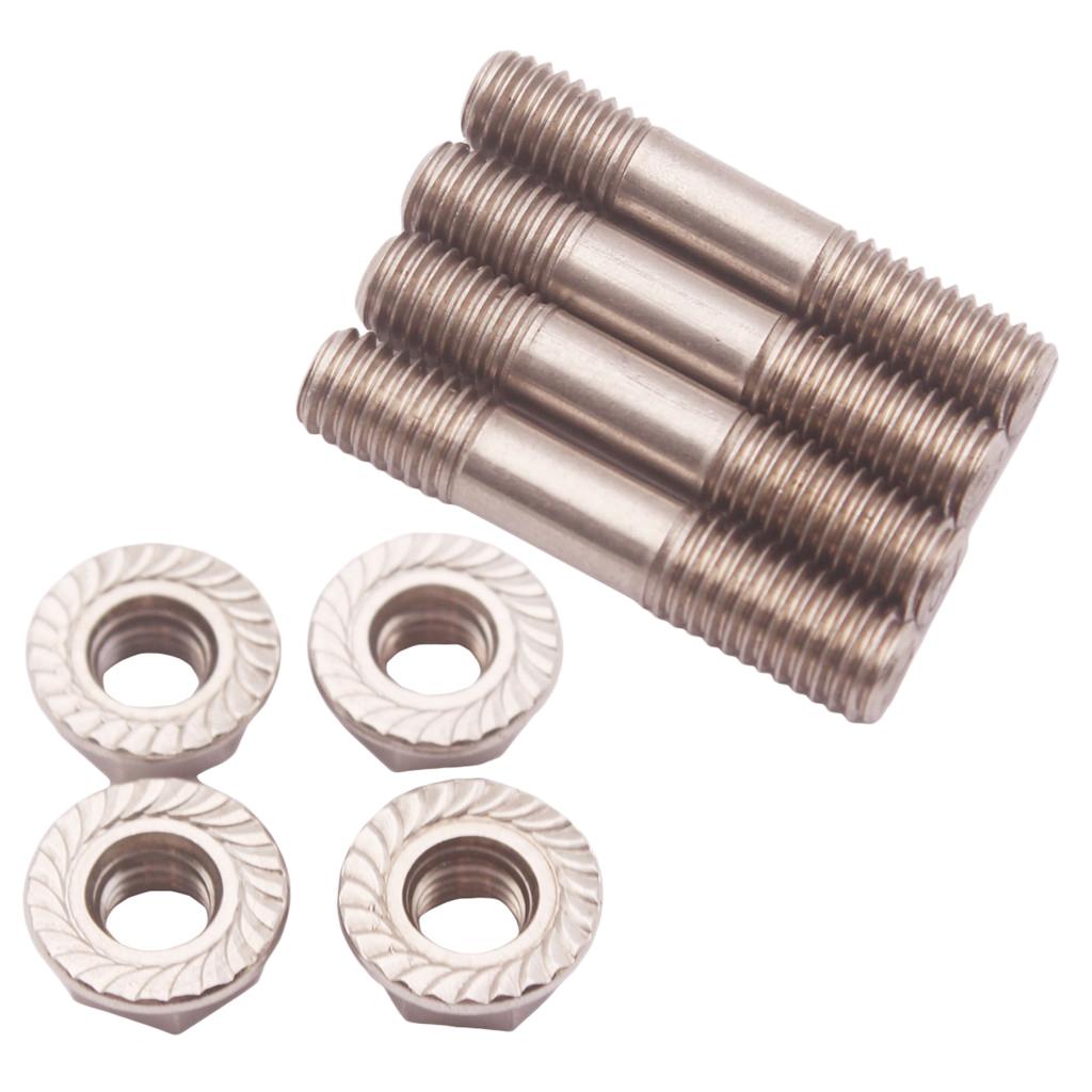 4Set 304 M8X1.25 Stud & Flange Nuts for T25 T28 Turbo Exhaust System