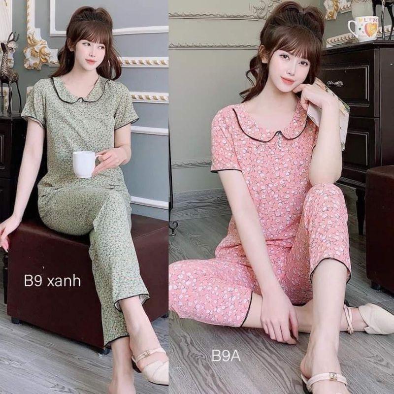 Đồ bộ mặc nhà bèo cổ sen v 6 màu ảnh thật