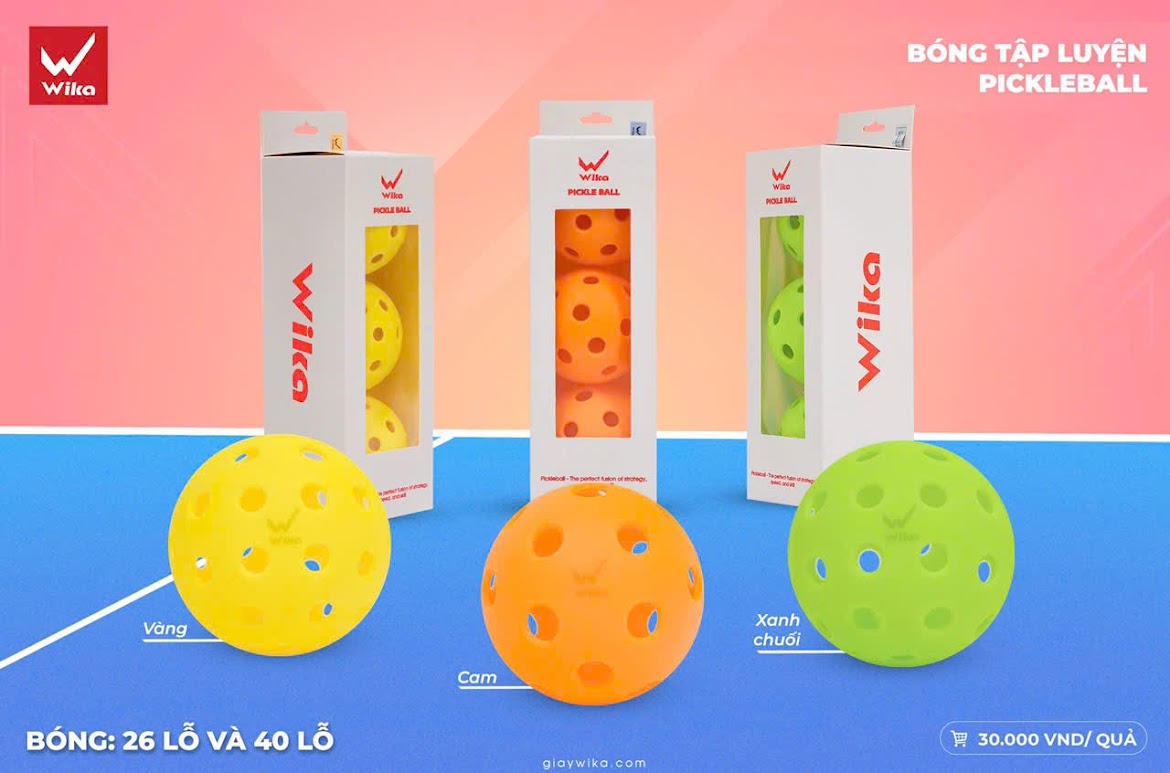 Bóng Pickleball Trong Nhà 74mm 26 Lỗ Cứng Rỗng Trong Nhà