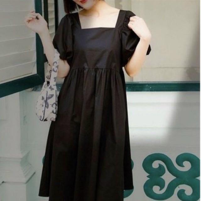 Váy babydoll cổ vuông tay bồng ngắn SAMY DRESS - V006